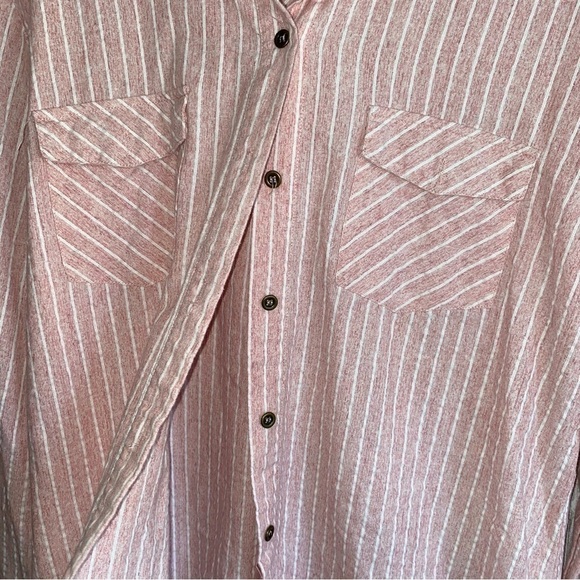 Jodifl Pink Striped Doyle Bottom Button Down - Picture 3 of 5